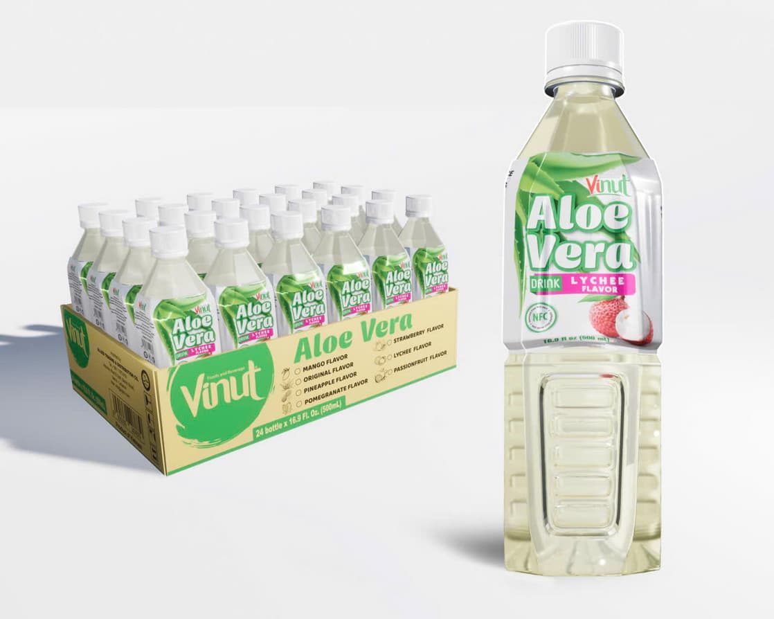VINUT アロエベラドリンク ライチフレーバー 500ml