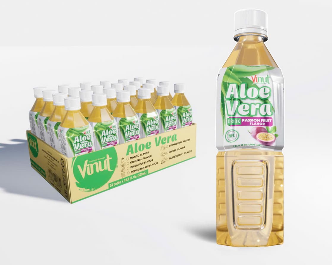 VINUT アロエベラドリンク パッションフルーツフレーバー 500ml
