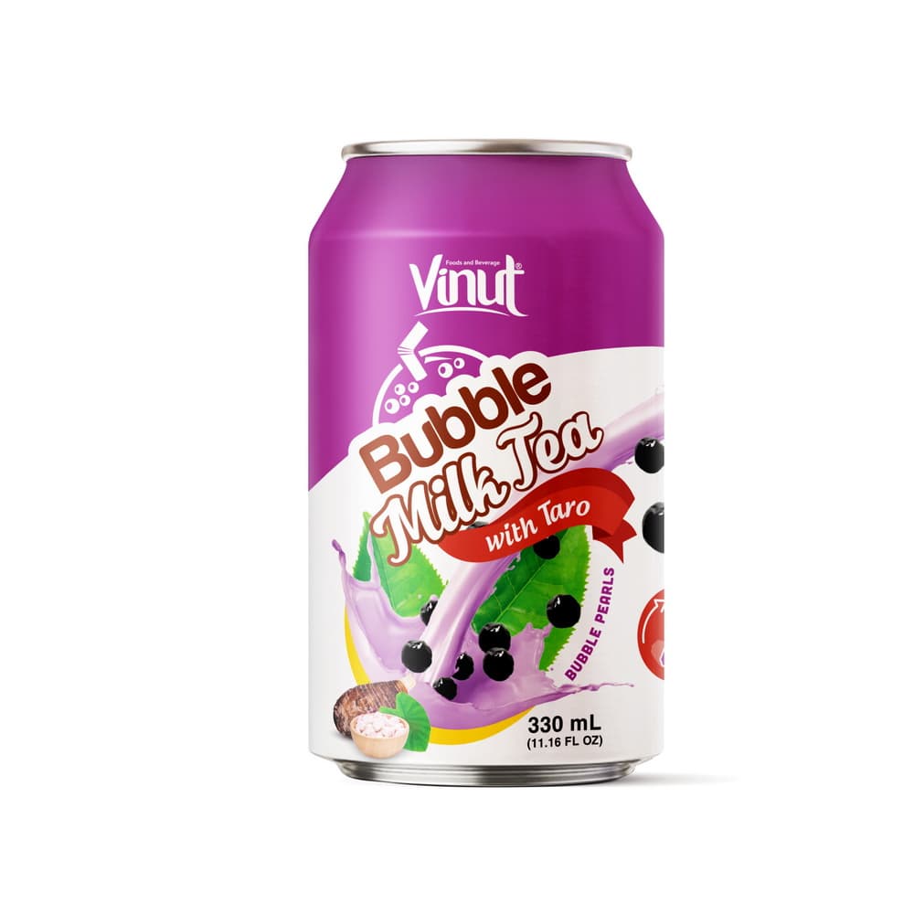 VINUT バブルミルクティー タロ 330mL 缶 (11.16 fl oz)