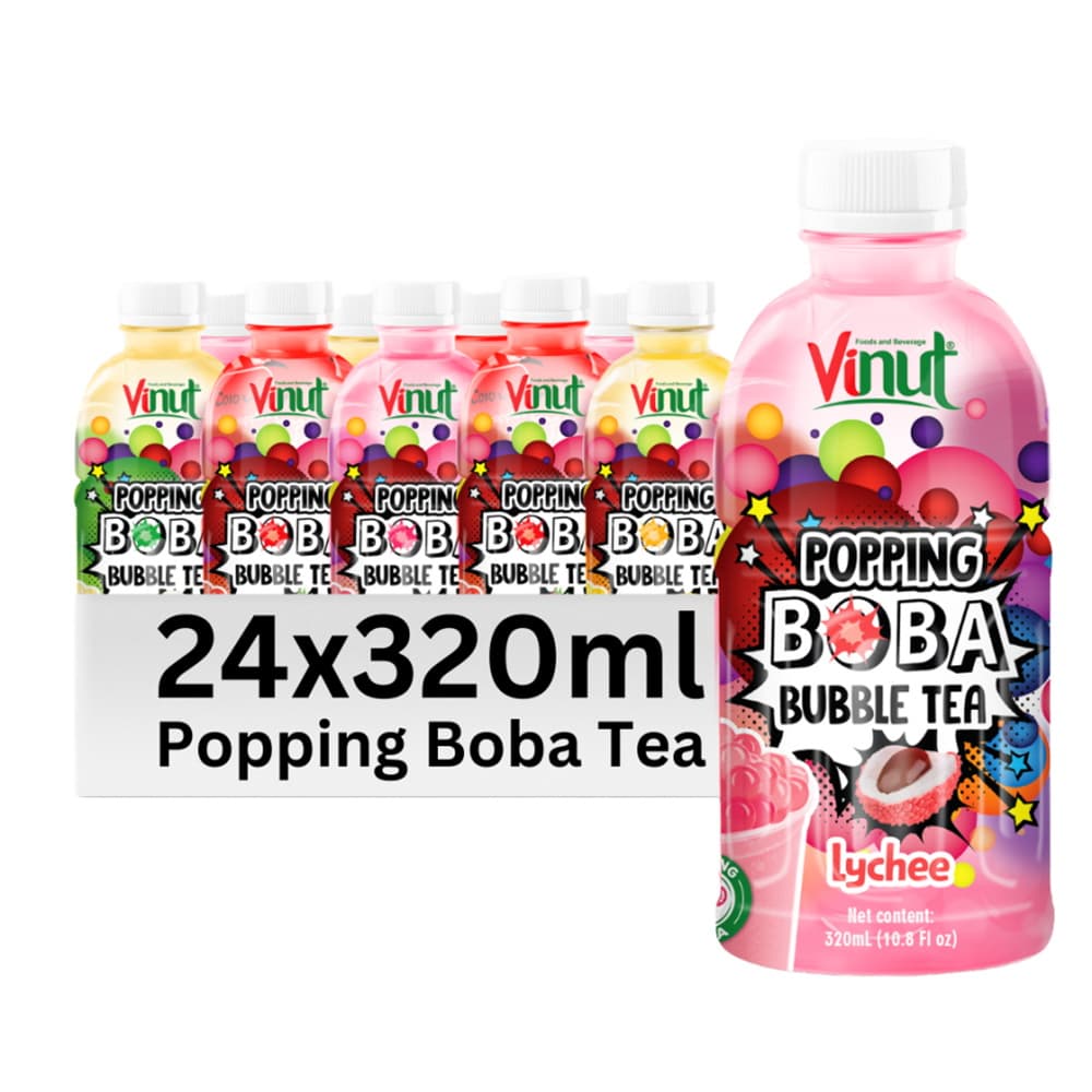 VINUT ライチ ポッピングボバ バブルティー 320ml PETボトル